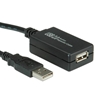 Picture of VALUE USB 2.0 Extension Cable, active with Repeater, black, 12.0 m