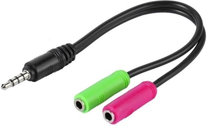 Изображение Vivanco cable 3.5mm - 2x3.5mm 0.1m (45499)