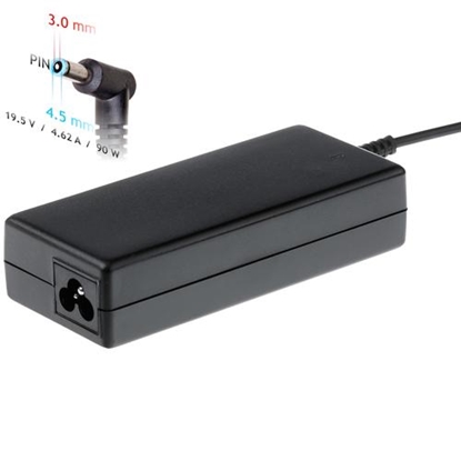 Picture of Akyga notebook power adapter AK-ND-26 19.5V/4.62A 90W 4.5x3.0 mm + pin HP power adapter/inverter In