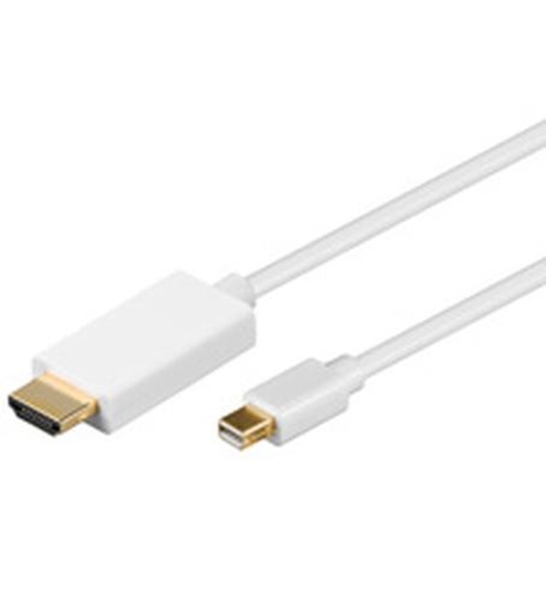 Изображение Goobay 1m Mini DisplayPort / HDMI Cable White