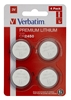 Picture of 1x4 Verbatim CR 2450 Lithium battery 49535
