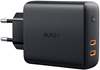 Picture of AUKEY PA-D5 GaN mobile device charger Black 2xUSB C Power Delivery 3.0 63W 6A Dynamic Detect