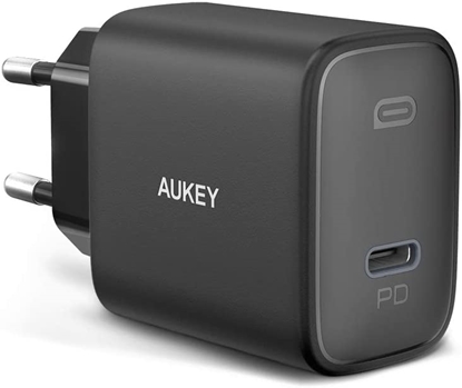 Picture of AUKEY PA-F1S Swift mobile device charger Black 1xUSB C Power Delivery 3.0 20W 3A