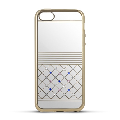 Attēls no Beeyo StarDust Silicone Back Case With Diamonds For Apple iPhone 6 / 6S Gold