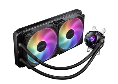 Attēls no ASUS ROG STRIX LC II 280 ARGB Processor All-in-one liquid cooler 14 cm Black 1 pc(s)