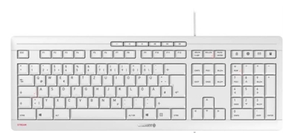 Picture of CHERRY STREAM keyboard USB QWERTZ German White