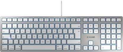 Attēls no CHERRY KC 6000 SLIM FOR MAC keyboard USB QWERTZ German Silver