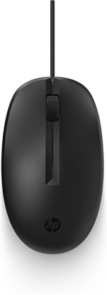 Attēls no HP 125 USB Wired Mouse, Sanitizable - Black