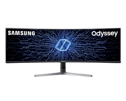 Picture of Samsung Odyssey C49RG94SSR computer monitor 124.5 cm (49") 5120 x 1440 pixels UltraWide Dual Quad HD LED Blue, Grey
