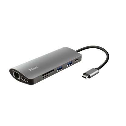 Attēls no Dokstacija Trust Dalyx 7-in-1 USB-C Silver