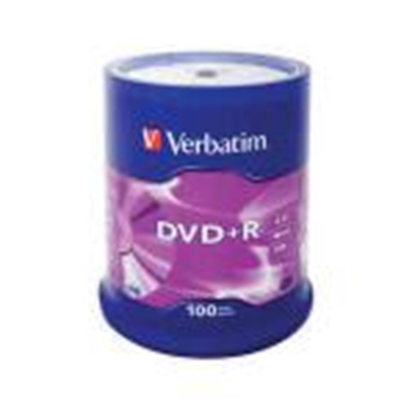 Изображение DVD+R 120min 4, 7Gb par 1gab Verbatim iepak.100gab