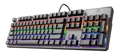 Picture of Trust GXT 865 Asta keyboard USB Hungarian Black
