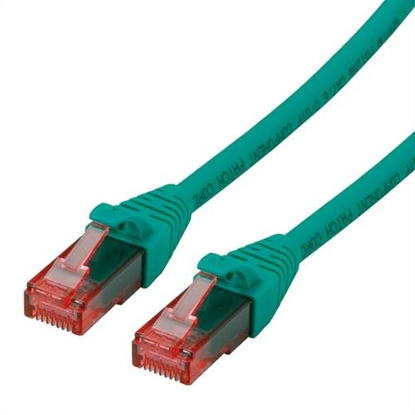 Attēls no ROLINE UTP Cable Cat.6 Component Level, LSOH, green, 1.0 m