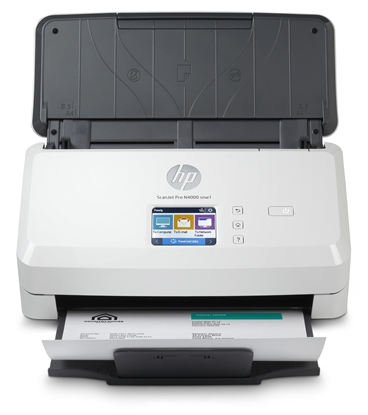 Attēls no HP ScanJet Pro N4000 snw1 Scanner - A4 Color 600dpi, Sheetfeed Scanning, Automatic Document Feeder, Auto-Duplex, OCR/Scan to Text, 40ppm, 4000 pages per day