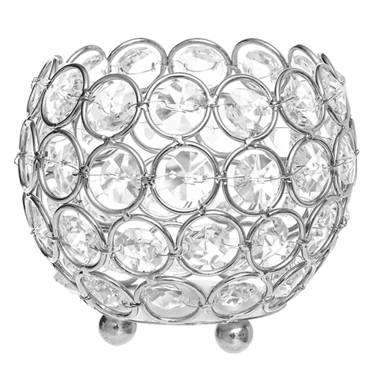 Picture of Svečturis Polar Diamond L, 15,3x12,7cm sudraba