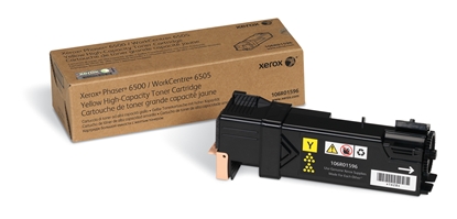 Picture of Xerox Genuine Phaser 6500 / WorkCentre 6505 Yellow Toner Cartridge - 106R01596