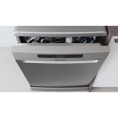 Изображение Zmywarka Indesit INDESIT Dishwasher DFC 2B+19 AC X Free standing, Width 60 cm, Number of place settings 13, Number of programs 5, Energy efficien