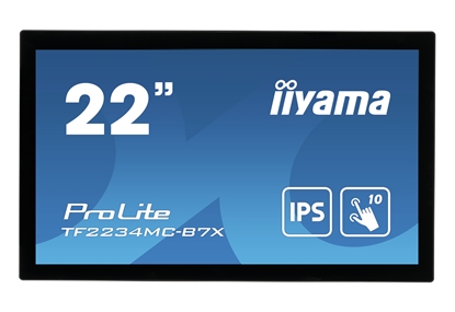 Attēls no iiyama ProLite TF2234MC-B7X - LED monitor - 22" (21.5" viewable) - open frame - touchscreen - 1920 x 1080 Full HD (1080p) @ 60 Hz - IPS - 350 cd / m² - 1000:1 - 8 ms - HDMI, VGA, DisplayPort - black