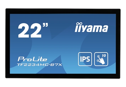 Attēls no iiyama ProLite TF2234MC-B7X computer monitor 54.6 cm (21.5") 1920 x 1080 pixels Full HD LED Touchscreen Multi-user Black