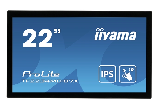 Picture of iiyama ProLite TF2234MC-B7X computer monitor 54.6 cm (21.5") 1920 x 1080 pixels Full HD LED Touchscreen Multi-user Black