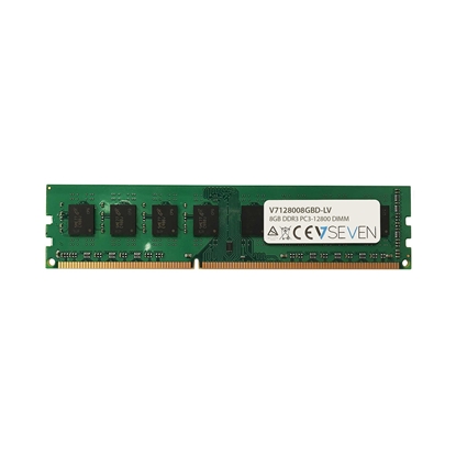 Attēls no V7 8GB DDR3 PC3L-12800 1600MHz DIMM Desktop Memory Module - V7128008GBD-LV