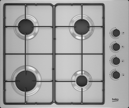 Picture of Beko HIBG64120SX hob Stainless steel Built-in 60 cm Gas 4 zone(s)