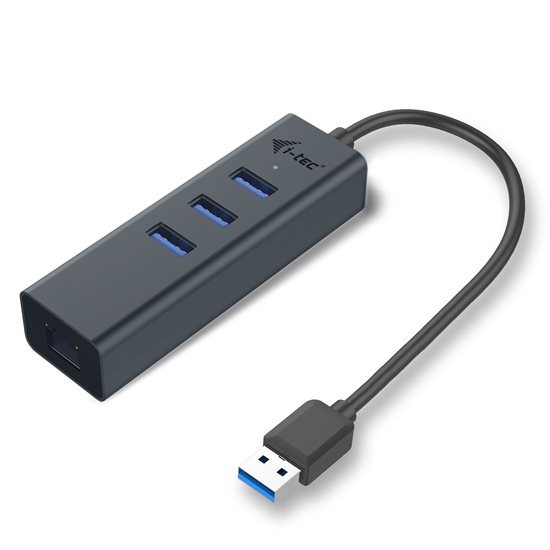 Picture of i-tec Metal USB 3.0 HUB 3 Port + Gigabit Ethernet Adapter