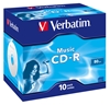 Изображение 1x10 Verbatim CD-R 80 / 700MB Audio Color  Live it  Jewel Case