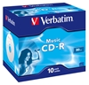 Изображение 1x10 Verbatim CD-R 80 / 700MB Audio Color  Live it  Jewel Case