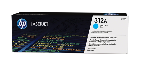 Picture of HP Toner CF 381 A cyan No. 312 A
