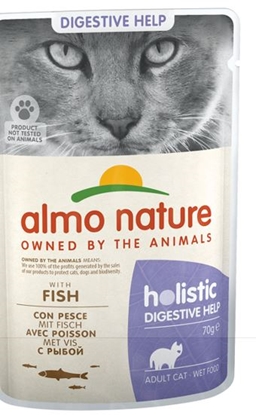 Picture of Almo Nature Functional sensitive with fish - wet food for adult cats with problems of sensitivity and hypersensitivity of the intestines - 70 g