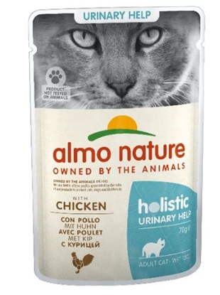 Picture of Almo Nature Holistic Urinary help - wet food for adult cats with chicken - 70g