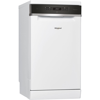 Picture of Whirlpool Free standing Dishwasher WSFO 3O23 PF, Energy class E (old A++), 45 cm, 7 programs, PowerClean, White