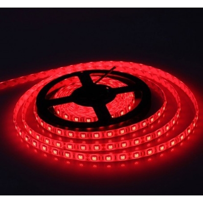 Pilt Mitrumizturīga LED lenta, Krāsa - Sarkana, 4 W/m, iepakojumā– 5m