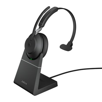 Attēls no Jabra Evolve2 65 USB-A Black MS Chrg stand Mono