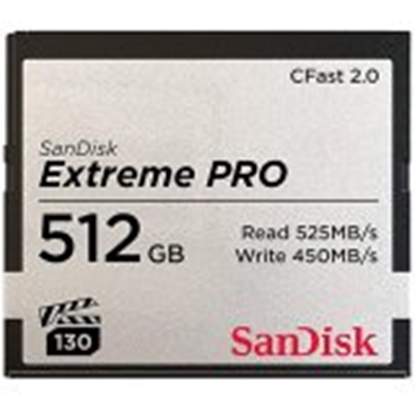 Attēls no SanDisk CFAST 2.0 VPG130   512GB Extreme Pro     SDCFSP-512G-G46D