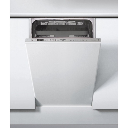 Изображение WHIRLPOOL Built-In Dishwasher WSIO3T223PCEX, Energy class E ( old A++), 45 cm, Powerclean PRO, Third basket, 7 programs