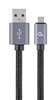 Picture of Gembird cotton braided micro USB cable 2.0 1.8M Black