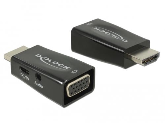 Picture of Delock Adapter HDMI-A male > VGA female with Audio