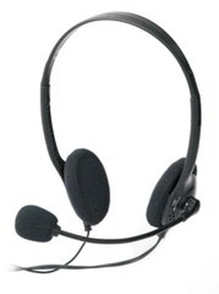 Picture of ednet Multimedia Stereo Headset w. Microphone 1,8m