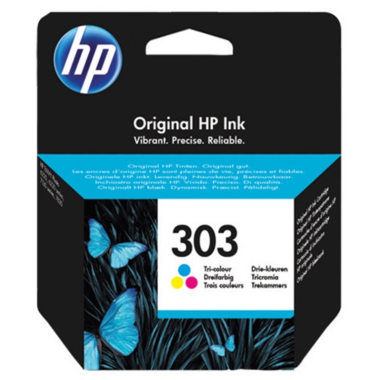 Изображение HP 303 Tri-color Original ink cartridge Standard Yield Cyan, Magenta, Yellow