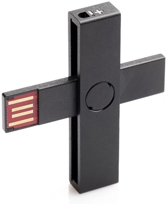 Pilt ID karšu lasītājs +ID eID / Smart Card Black USB