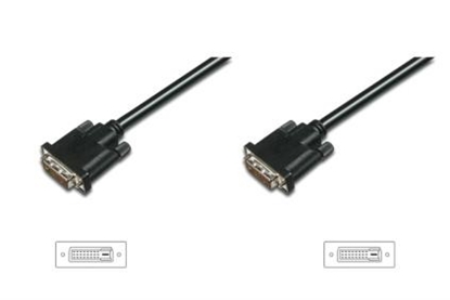 Picture of Kabel połączeniowy DVI-D DualLink WQXGA 30Hz Typ DVI-D (24+1)/DVI-D (24+1) M/M 2m Czarny