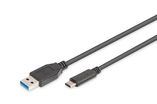 Picture of Kabel USB Digitus USB-A - USB-C 1.8 m Czarny (AK-300136-018-S)