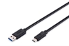 Picture of Kabel USB Digitus USB-A - USB-C 1.8 m Czarny (AK-300136-018-S)