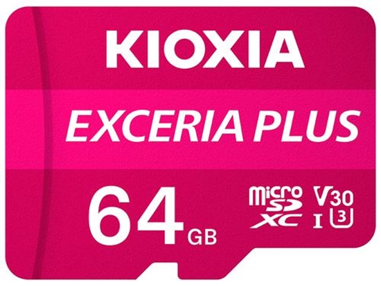 Picture of Karta Kioxia Exceria Plus MicroSDXC 64 GB Class 10 UHS-I/U3 A1 V30 (LMPL1M064GG2)