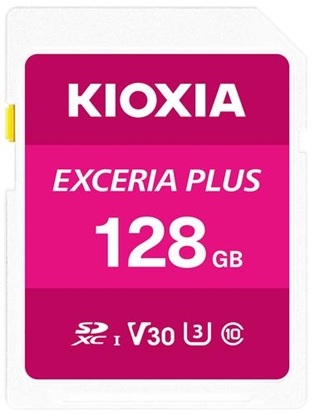Attēls no Karta Kioxia Exceria Plus SDXC 128 GB Class 10 UHS-I/U3 V30 (LNPL1M128GG4)
