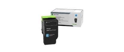 Picture of Lexmark 78C0U20 toner cartridge Cyan