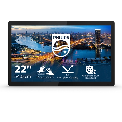 Attēls no Philips B Line 222B1TFL/00 computer monitor 54.6 cm (21.5") 1920 x 1080 pixels Full HD LED Touchscreen Black