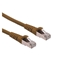 Picture of ROLINE S/FTP Patch Cord Cat.6A, Component Level, LSOH, brown, 15.0 m